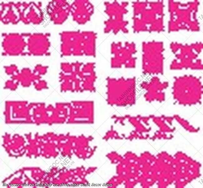 file vector vien bo tong hop cuc phap nghe thuat decor 